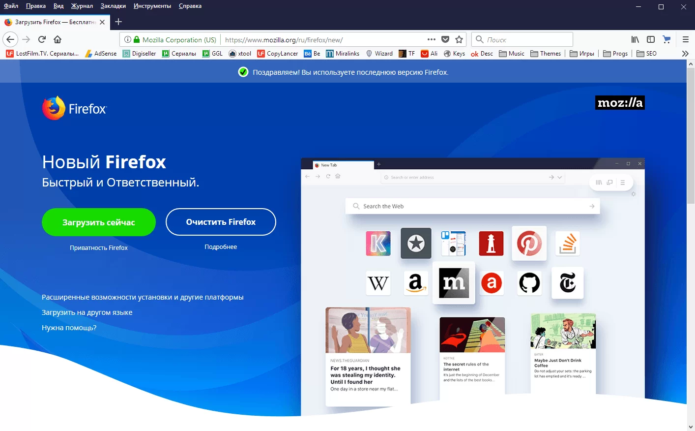 Mozilla Firefox скриншот (фото)